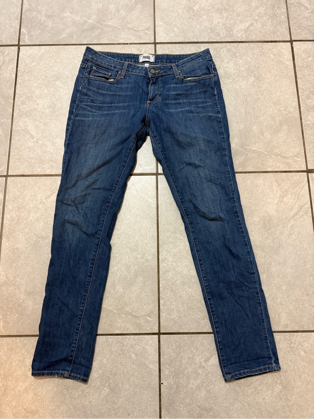 PAIGE Women's Dark Indigo Skinny Jeans